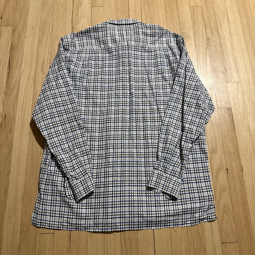 Vintage Ermenegildo Zegna Shirt Mens XXL Plaid  Button Down Classiccore Preppy‎ - Picture 8 of 8